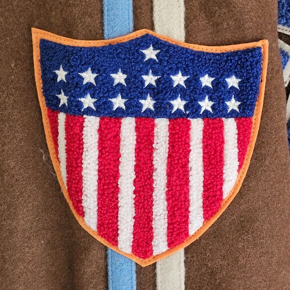 Newark Dodgers Negro Leagues JC Freeman and Son 1920s Wool Brown Jacket Mens XXL - Picture 5 of 8